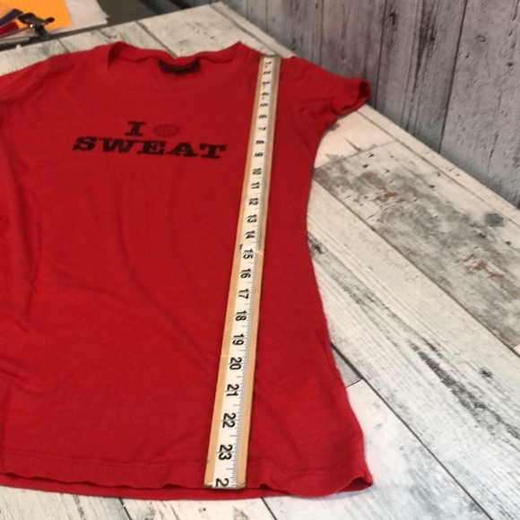 Athleta I ❤️ Sweat Red Short Sleeve Tee XXS - Picture 7 of 9